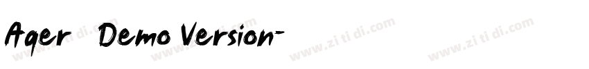 Ager   Demo Version字体转换